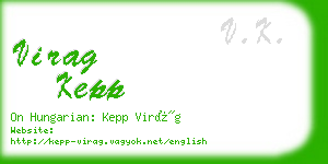 virag kepp business card